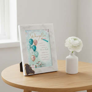 Elegant Handmade <b>White</b> Marble Photo <b>Frame</b> with Natural Stone Finish for Luxury Home Decor Wall Mount Office Display Gift Use - Product Image 1