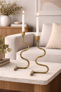 Axiom Home Accents <b>Hammered</b> Candle <b>Holders</b> Forged Iron candle taper <b>holders</b> sets Brass Antique forged Iron Candle Stands - Product Image 2