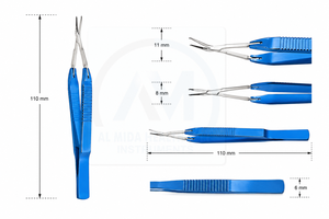 Ciseaux chirurgicaux ophtalmiques OEM en acier inoxydable, instrument médical de précision pour la microchirurgie oculaire en ophtalmologie - Product Image 4
