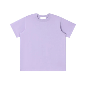 เสื้อยืดทรงบ็อกซี่ผ้าฝ้าย 100% ปรับแต่งได้สำหรับผู้ชาย แขนสั้น คอกลม ไหล่ตก น้ำหนักเบา ผ้าถักเนื้อแน่น แห้งเร็ว ด้านหน้าเรียบ - Product Image 4