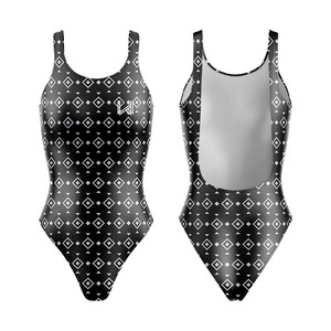 Maillot de bain une pièce professionnel haute performance à séchage rapide pour femme, écologique, avec motif floral 3D et décolleté en V - Product Image 1