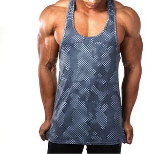 Men's Racerback Breathable Tank Top <b>Stringer</b> Bodybuilding Workout Gym Tank Tops Y Back Singlets <b>Stringer</b> <b>Vest</b> Men Custom logo - Product Image 4