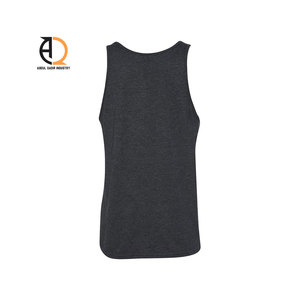 Débardeur côtelé blanc 100 % coton pour homme - Product Image 6