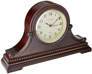 Horloge de cheminée en bois avec carillons de Westminster, horloge de table traditionnelle en bois avec sonnerie horaire pour la décoration du salon, du bureau à domicile - Product Image 2