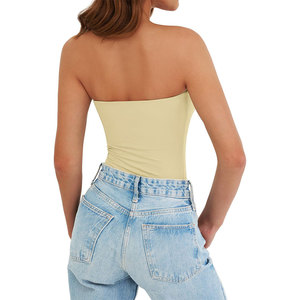 Custom Color Women's Tube Top Moisture Wicking Everyday Outdoor Wear Top 100% Polyester Blend <b>Material</b> Women's Tube Top - Product Image 5