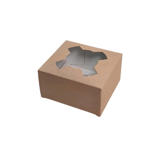 Cajas de Papel Kraft Dúplex Cuadradas Desechables y Ecológicas de Grado Alimenticio, las Más Vendidas, para 1 Taza, al Precio Más Bajo - Product Image 1