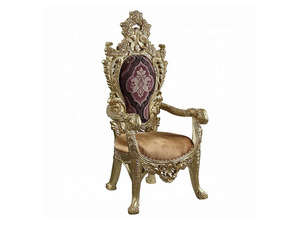Ensemble de salle à manger de luxe royal en bois d'acajou, sculpté à l'or, 6 chaises, table de cuisine impériale, mobilier de villa et de manoir - Product Image 2