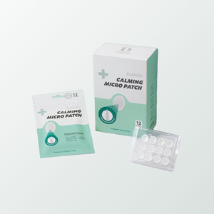 Mascarilla facial en lámina Dailydeul Calming Micro Patch 4mg x 12 Parches 10 Unidades 1 Caja, mascarilla facial en lámina con Pantenol - Product Image 2