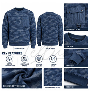 Sudadera de Hombre con Estampado Estilo Streetwear de la Mejor Calidad, Nueva, para Otoño, Cálida, de Manga Larga, de Forro Polar, de Secado Rápido, Transpirable, Corte Regular - Product Image 3