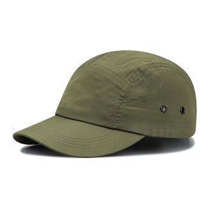 Olive Green 6-Panel Snapback <b>Cap</b> Unisex Adjustable Solid Color Casual Denim <b>Winter</b> Outdoor Front Panel Washed Hat - Product Image 3