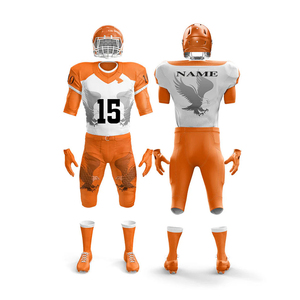 Uniforme de Fútbol Americano Personalizado, Transpirable y de Secado Rápido, para Prácticas Juveniles, Sublimado, con Combinación de Colores del Equipo y Nombre del Jugador - Product Image 1