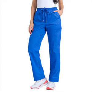 Premium Quality 100% Cotton Comfortable Hospital <b>Scrubs</b> Pants with Knitted Fabric Elastic Waistband Customizable Sizes & Colors - Product Image 5