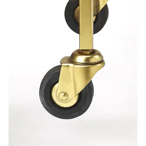 Carrito de Servicio Metálico Premium Hecho a Mano para Hoteles y Restaurantes, Carro Metálico Hecho a Mano, Plateado, Seguro, de Zahid Exports - Product Image 3