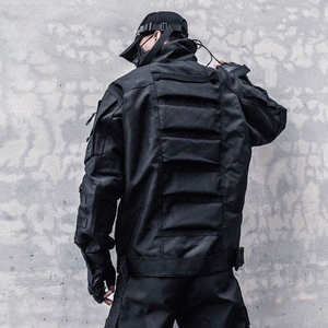 Chaqueta Táctica Impermeable para Hombre, Estilo Techwear, Cortavientos, Multibolsillos, Urbana, Cyberpunk, Funcional - Product Image 6
