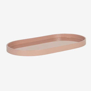 Modern scalloped lacquer serving tray from <b>Vietnam</b>, designed with premium craftsmanship and customizable color solutions - Product Image 4