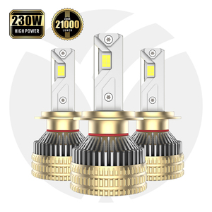 YUFING Oem <span class=keywords><strong>3</strong></span> tubos de cobre de alta potencia H11 260W 26000lm 6000K con ventilador rojo <span class=keywords><strong>Super</strong></span> Canbus Led faro Ip68 impermeable - Product Image 1