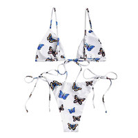Conjunto de Brasier con Aro y Tanga sin Costuras a la Moda para Chicas Jóvenes, Braguitas de Bikini Ajustables