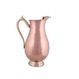 Pichet en cuivre 1,5 L, design vintage, carafe en métal durable pour boissons, idéal pour les fêtes, pichet en cuivre pur en promotion - Product Image 1