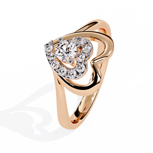 Diamante Redondo Cultivado en Laboratorio con Ingeniería de Precisión en Oro de 10K |   Anillo de Uso Diario Moderno con Certificación IGI, con Impresionante Brillo y Claridad - Product Image 2