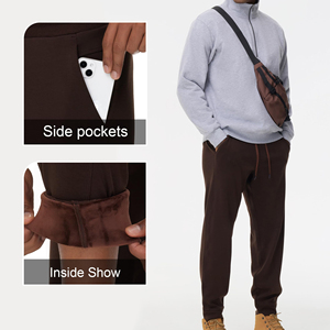 Pantalon de jogging en molleton de coton de haute qualité pour homme, logo personnalisé, OEM, ODM, respirant, séchage rapide, couleur unie, prix bas, pantalon en molleton de coton pour homme - Product Image 6