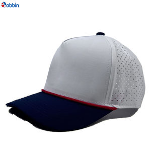Gorra Deportiva Negra con Paneles Personalizados, Gorras Deportivas de 6 Paneles con Bordado y Estampado a Color Personalizado, Gorra de Béisbol de 6 Paneles, Impermeable, de Algodón - Product Image 1