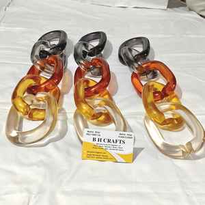 Chaînes en résine personnalisables, très grandes et aux couleurs claires, maillons en résine multicolores de grande taille disponibles. - Product Image 3