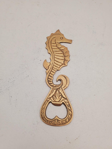 Abridor de botellas de metal con forma de caballito de mar, diseño náutico vintage, herramienta decorativa para bar, abridores manuales portátiles - Product Image 1