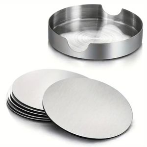 Posavasos de Aluminio Martillado de Alta Resistencia - Protectores de Mesa de Grado Comercial a Prueba de Óxido para Hoteles, Posavasos de Lujo - Product Image 3