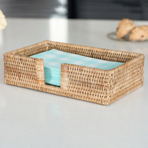 Organizadores de mesa, portavasos de ratán hechos a mano, cestas para servilletas, portavasos para decoración de bodas - Product Image 5