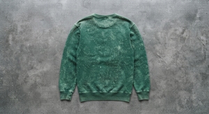 Sudadera de cuello redondo vintage con lavado ácido para hombre, de algodón de rizo, manga larga, con logo personalizado, estilo hip-hop, de secado rápido - Product Image 3