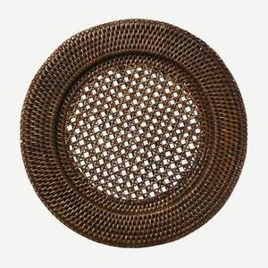 Assiette de Présentation en Rotin Premium, Napperon Tressé en Osier Fait Main, Assiettes en Rotin Durables, Accessoire Décoratif Naturel pour Table à Manger - Product Image 5