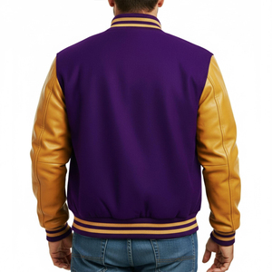Chaquetas Varsity Letterman para hombre a precio de mayorista en grandes cantidades, chaqueta de invierno Letterman de béisbol con bordado personalizado para hombre - Product Image 2