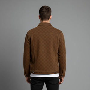Chaqueta vaquera larga al por mayor para hombre, estilo nuevo, logotipo personalizado, ropa de calle, alta calidad, 100% algodón, chaqueta vaquera para hombre - Product Image 5