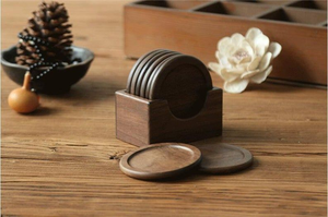 Posavasos rústico de madera hecho a mano con madera natural de mango, perfecto para la decoración de la cocina o mesa de comedor de un estilo rústico. - Product Image 3