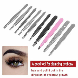 Pince à épiler en acier inoxydable 2026, pince à cheveux, tondeuse à sourcils, pince pour extensions de cils, outils de maquillage et de beauté - Product Image 3