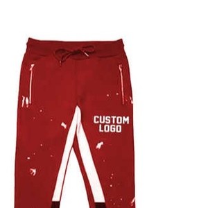 Conjunto Deportivo Clásico con Logotipo Personalizado, Sudadera con Capucha y Pantalones Deportivos Rojos de Hip Hop, Unisex, Informal, para Otoño, de Secado Rápido - Product Image 3