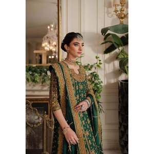 Conjunto de Top y Bottom de mujer de diseñador con Dupatta para ropa de fiesta - Product Image 3