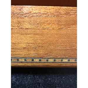 Porte-cartes de visite minimaliste en bois |   Support de bureau élégant en bois massif |   Organisateur de bureau - Product Image 2