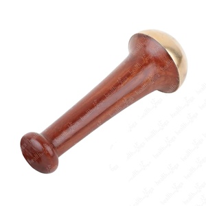 HealthAndYoga BronzLift Double Dome Kansa Wand, outil de massage ayurvédique pour le visage, pour un teint éclatant, un lifting du menton et l'amélioration des cernes - Product Image 1