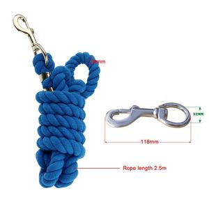 Cabestro y Cuerda de Amarre para Caballo, Tejido de Mezcla de Algodón con Gancho de Seguridad, 2m/3m, Modelo AI-RC8, Fabricante Mayorista en India - Product Image 1
