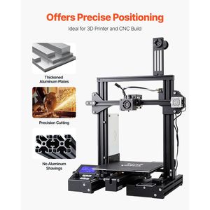 4ชิ้น39.4ใน (1000มม.) อะลูมิเนียมรีดขึ้นรูป4040รางเชิงเส้น T สล็อตไกด์เชิงเส้น - Product Image 5