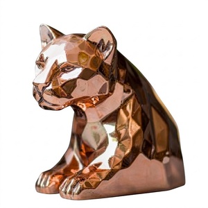 Leopard Design High Quality Affordable Casted Aluminium With Rough Antique Finish for Office Home Metal Crafts Gifted Bookend - Product Image 2