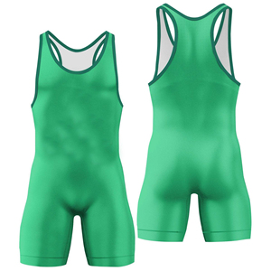 Singlet de Lucha Libre Corto Transpirable Unisex Personalizado, Sublimado, para Levantamiento de Pesas, Estilo Casual, Técnica Lavada, Servicio OEM - Product Image 1