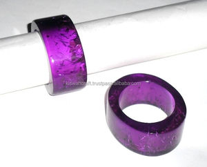 Lujoso Juego de 2 piezas de servilleteros de resina hechos a mano para diseños únicos de Color azul para elegantes cenas bodas MESA DE Hotel - Product Image 2