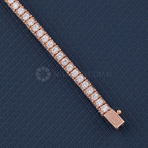 Elegante Collar de Diamantes Cultivados en Laboratorio con Corte Redondo para Mujer, Venta al por Mayor de Proveedor y Fabricante Indio - Product Image 4