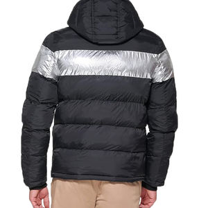 Veste d'hiver personnalisée avec logo, bomber, grande taille, matelassée, 5XL, veste chaude d'hiver pour homme, couleur unie, veste pour homme, manteau - Product Image 5