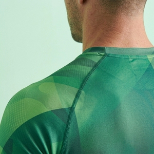 Custom Men Compression Base Layer Half Sleeve Shirt Moisture Wicking Athletic Fitness Gym Training Wear - Product Image 4