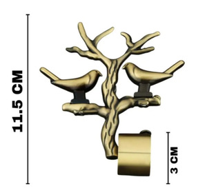 Designer <b>Curtain</b> Bracket Artistic Bird Tree Decorative rods <b>curtain</b> accessories - Product Image 3