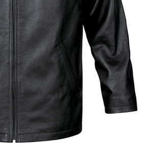 Chaquetas de Invierno 2026 para Hombre, de Cuero Genuino, Estilo Urbano, Color Sólido, Populares, Simples, Casuales, de Alta Calidad, con Logotipo Personalizado OEM - Product Image 2