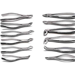 Juego de Fórceps Manuales para Extracción Dental, Superior e Inferior, de Acero Inoxidable, Autoclavables, Instrumento Clínico con Certificación CE, Agarre Ergonómico, Clase - Product Image 1